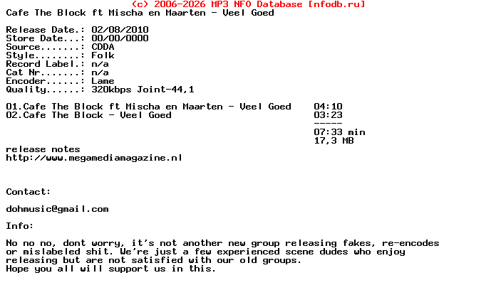 Cafe_The_Block_Ft_Mischa_En_Maarten-Veel_Goed-WEB-NL-2009