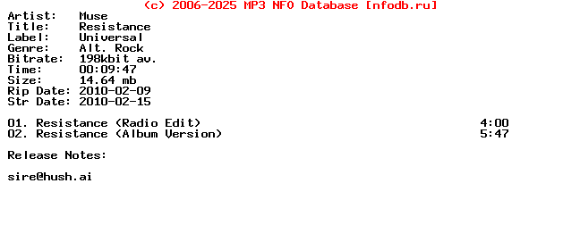 Muse-Resistance-(PROMO_CDS)-2010