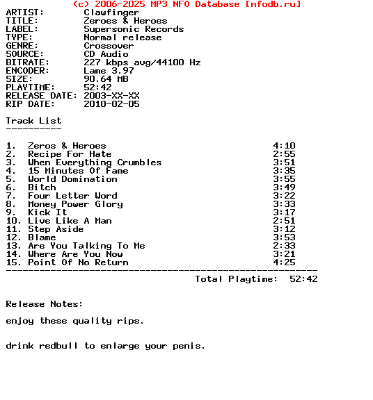 Clawfinger-Zeroes_And_Heroes-2003-HiTS_iNT