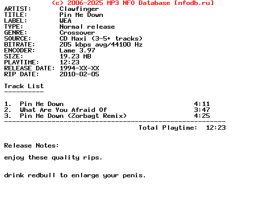 Clawfinger-Pin_Me_Down-(CDM)-1994-HiTS_iNT
