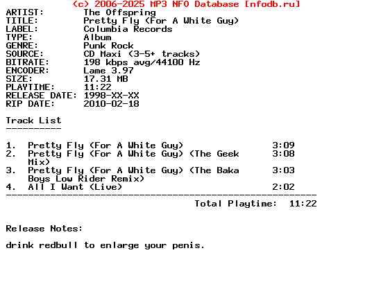 The_Offspring-Pretty_Fly_(FOR_A_WHITE_GUY)-(CDM)-1998-HiTS_iNT