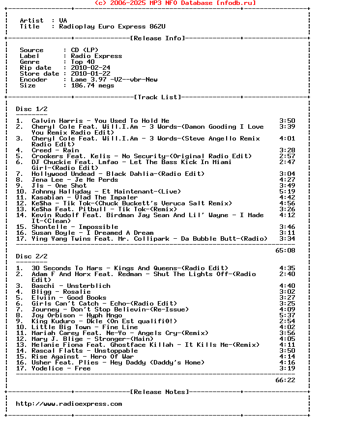 VA-Radioplay_Euro_Express_862U-2CD-2010