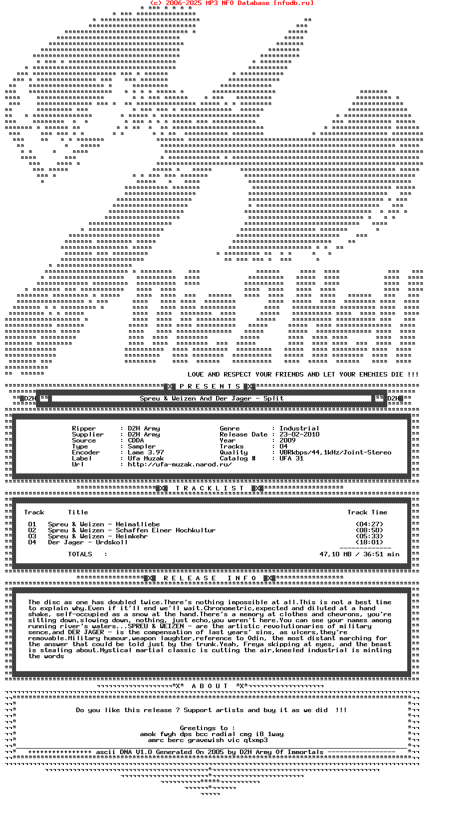 Spreu_And_Weizen_And_Der_Jager-Split-Limited_Edition-CDR-2009