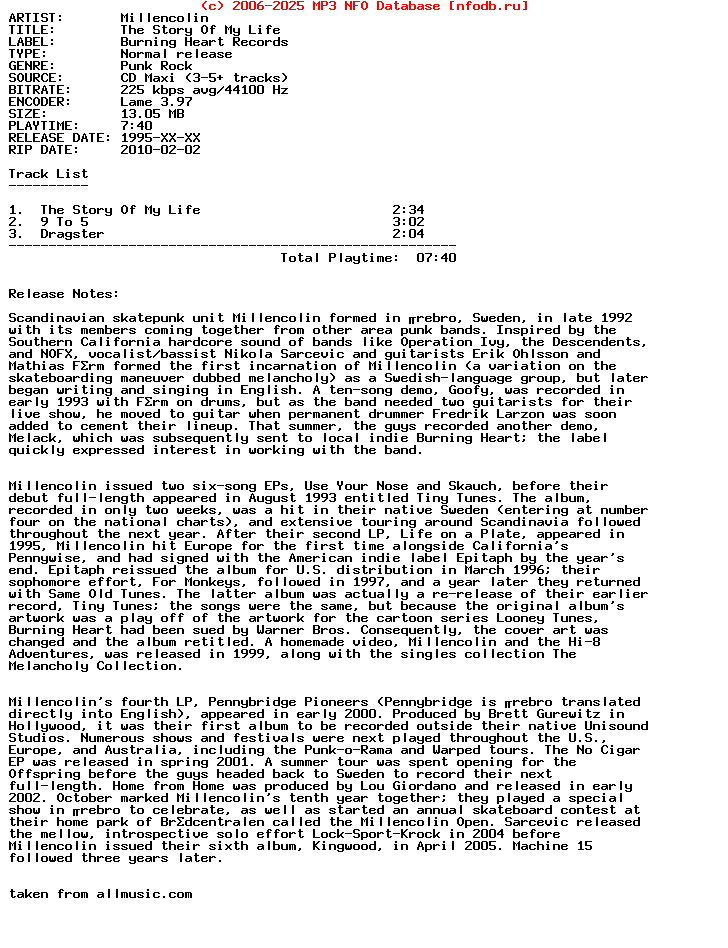 Millencolin-The_Story_Of_My_Life-(CDM)-1995-HiTS_iNT