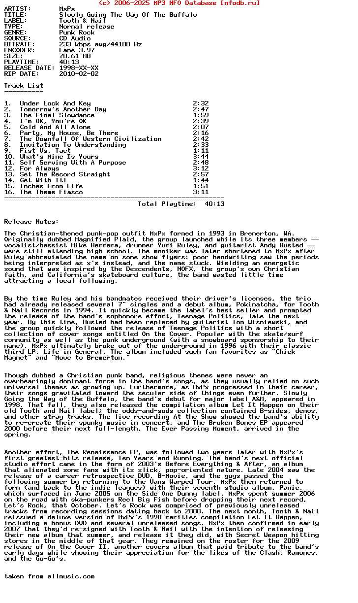 Mxpx-Slowly_Going_The_Way_Of_The_Buffalo-1998-HiTS_iNT