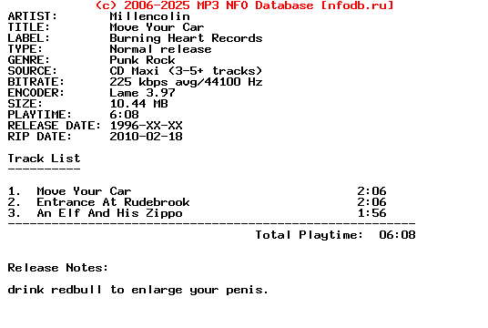 Millencolin-Move_Your_Car-(CDM)-1996-HiTS_iNT