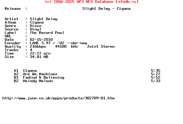Slight_Delay-Cigana-(TRP1)-Vinyl-2010