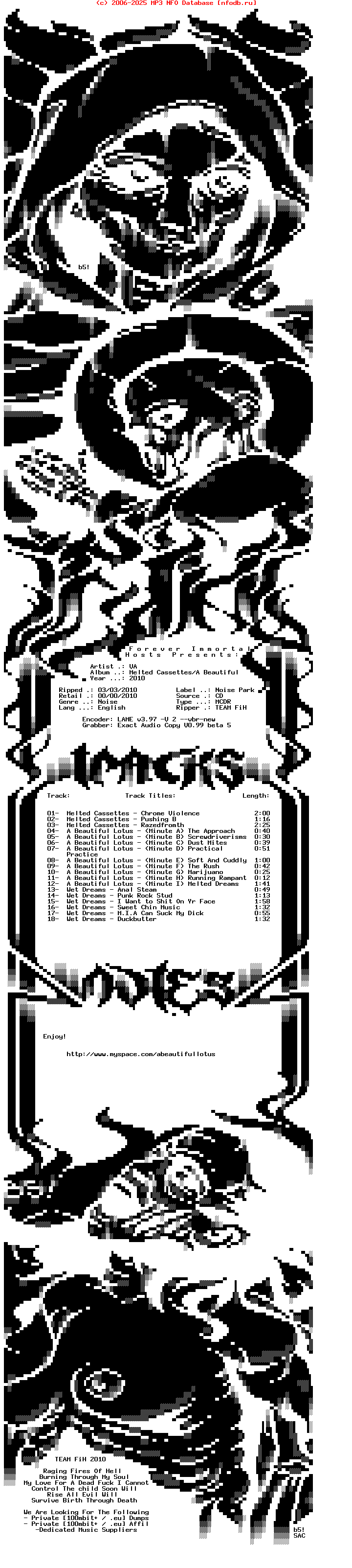 VA-Melted_Cassettes-A_Beautiful_Lotus-Wet_Dreams-Split-Mcdr-2010