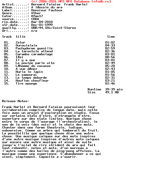 Bernard_Falaise_Frank_Martel-A_Lecole_Du_Ara-FR-2009