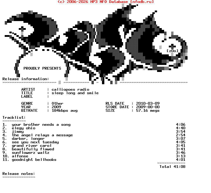 Calliopoes_Radio-Sleep_Long_And_Smile-2009