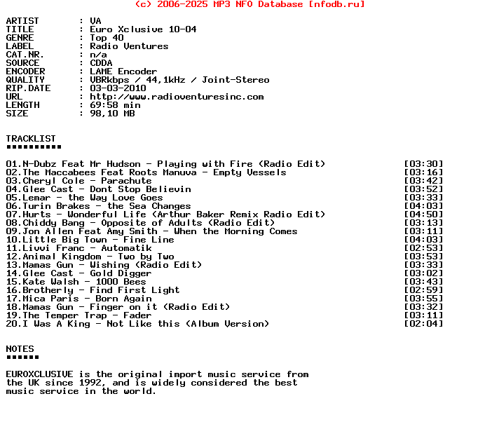 VA-Euro_Xclusive_10-04-Promo_CD-2010-BWA