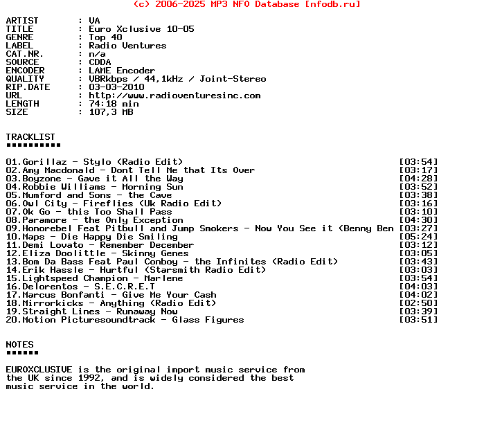 VA-Euro_Xclusive_10-05-Promo_CD-2010-BWA