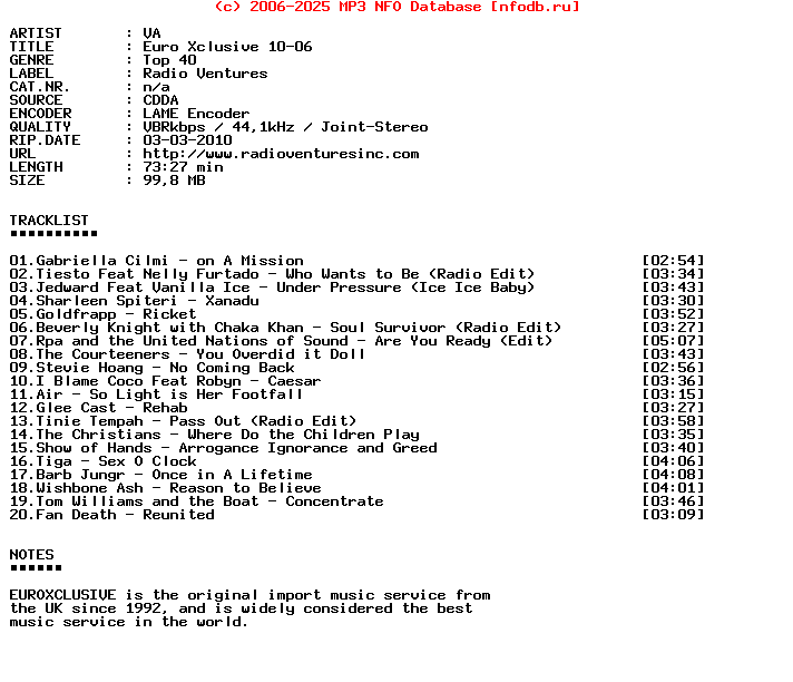 VA-Euro_Xclusive_10-06-Promo_CD-2010-BWA