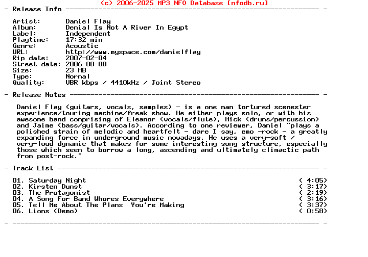 Daniel_Flay-Denial_Is_Not_A_River_In_Egypt-(CDR)-2006