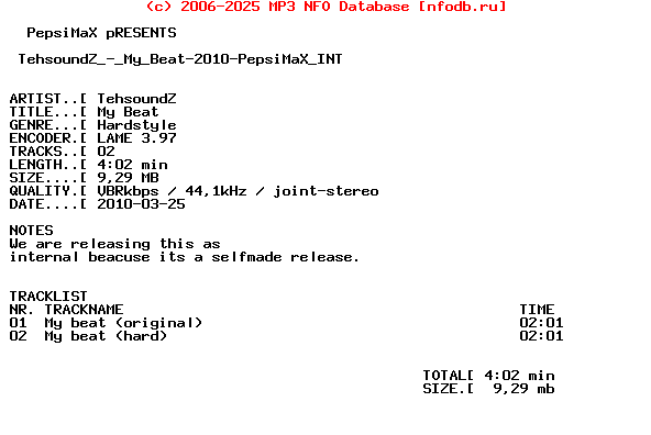 Tehsoundz_-_My_Beat-2010-Pepsimax_Int