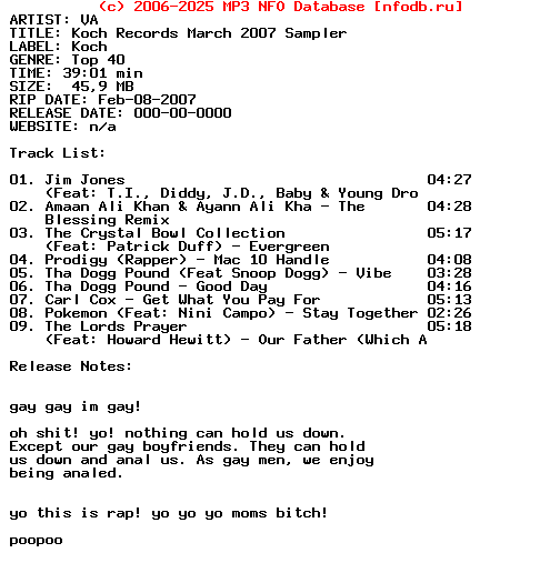 VA-Koch_Records_March_2007_Sampler-2007