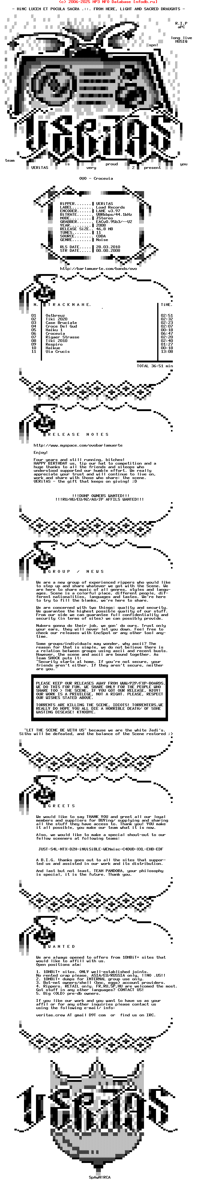 Ovo-Crocevia-2008-VERiTAS