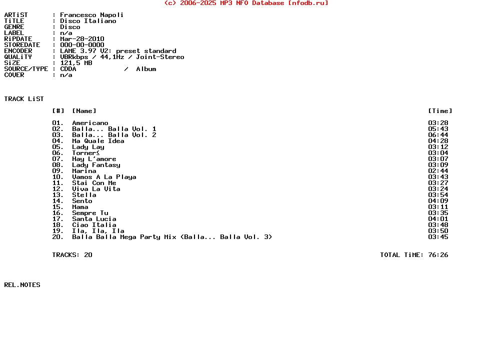 Francesco_Napoli-Disco_Italiano-2010