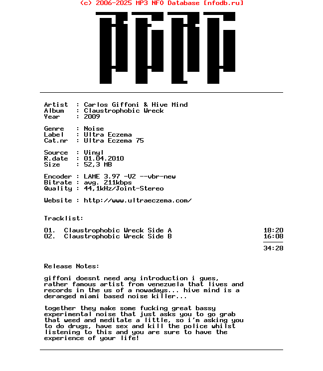 Carlos_Giffoni_And_Hive_Mind-Claustrophobic_Wreck-Lp-2009-BERC