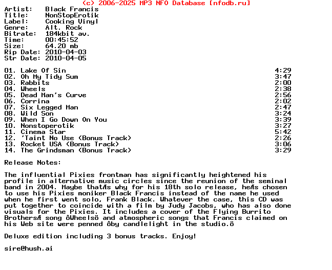 Black_Francis-Nonstoperotik-(DELUXE_EDITION)-2010