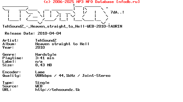Tehsoundz_-_Heaven_Straight_To_Hell-WEB-2010-Taurin
