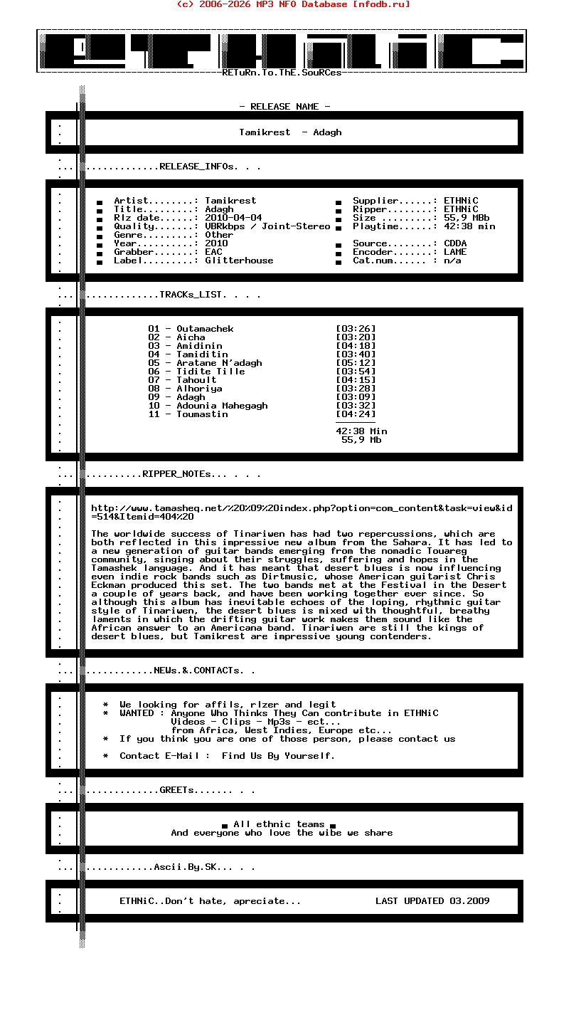Tamikrest-Adagh-2010-ETHNiC