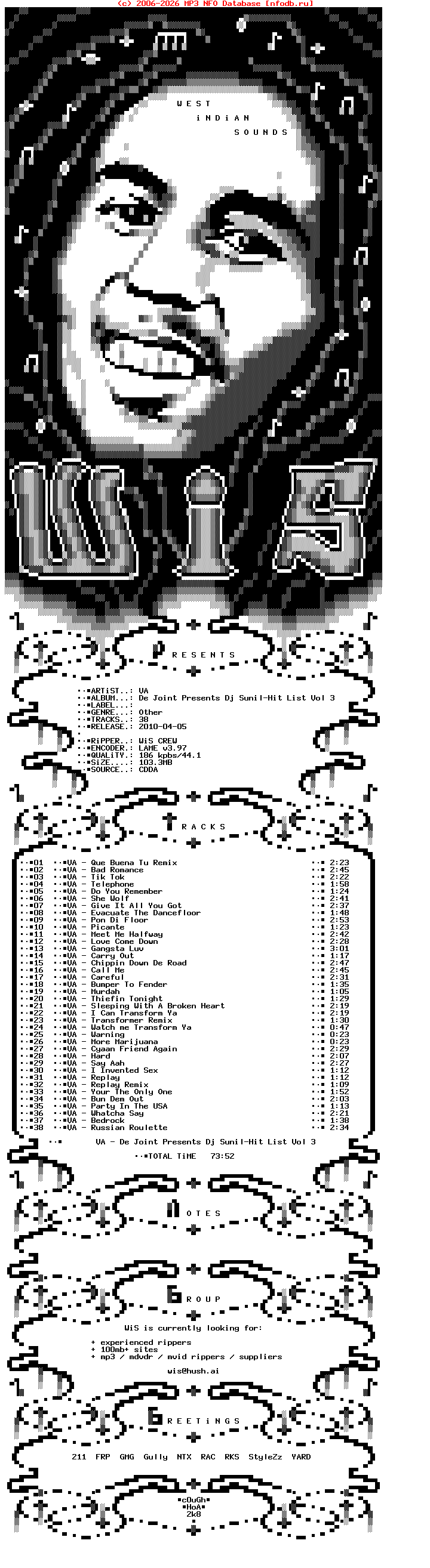 VA-De_Joint_Presents_Dj_Sunil-Hit_List_Vol_3-Bootleg-2010