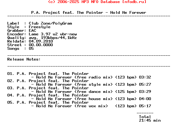 P.A._Project_Feat._The_Pointer-Hold_Me_Forever-CDM-1997