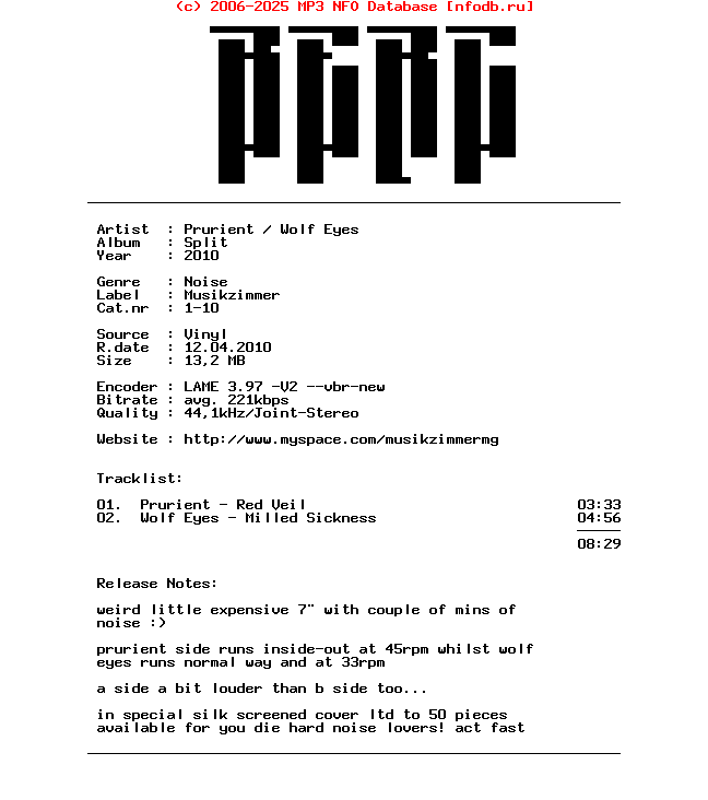 Prurient-Wolf_Eyes--Split-Vinyl-EP-2010-BERC