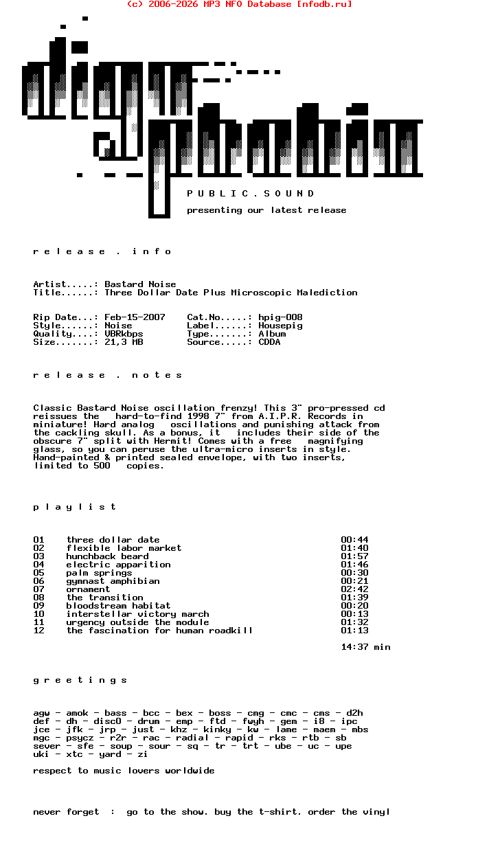 Bastard_Noise-Three_Dollar_Date_Plus_Microscopic_Malediction-2006-DPS