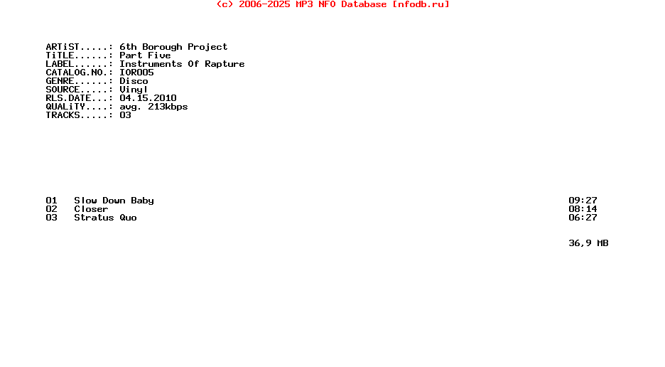 6Th_Borough_Project-Part_Five-Promo_Vinyl-2010