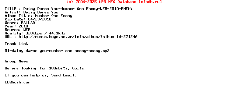 Daisy_Dares_You-Number_One_Enemy-WEB-2010-ENEMY