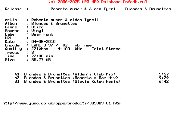 Roberto_Auser_And_Alden_Tyrell-Blondes_And_Brunettes-(BFK045)-Vinyl-2010