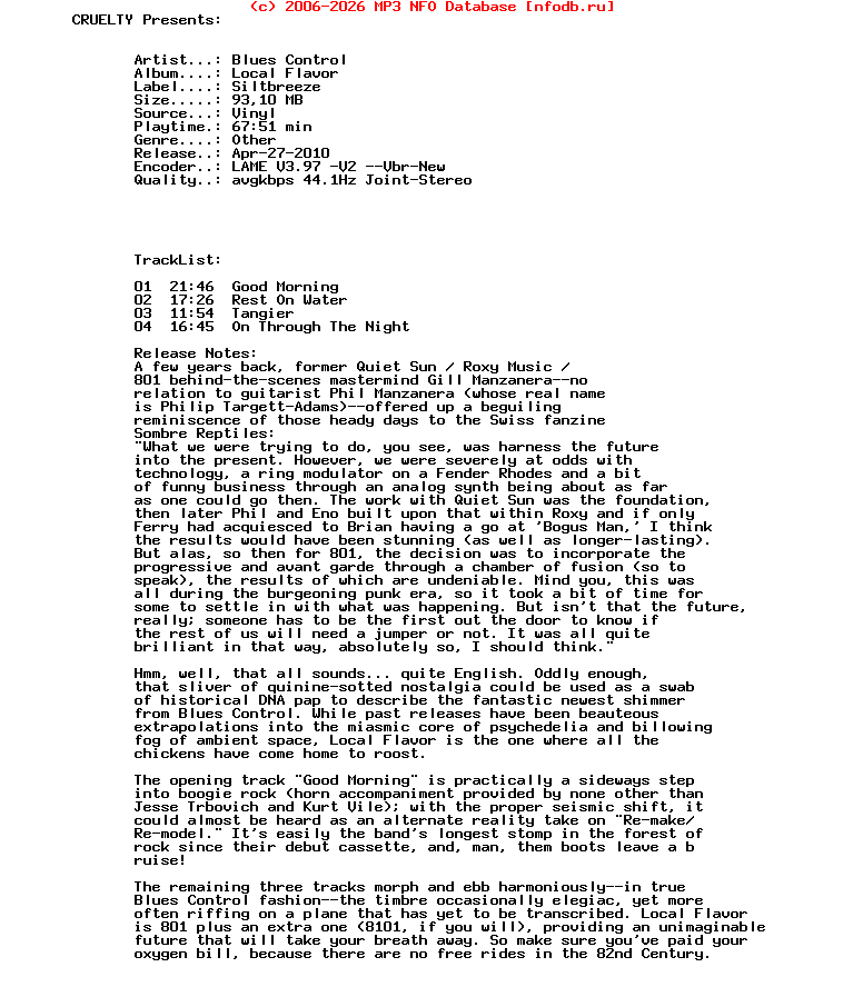 Blues_Control_-_Local_Flavor-Vinyl-Siltbreeze-2009-CRUELTY