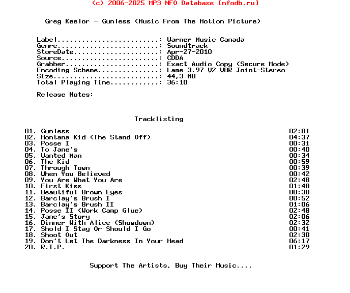 Greg_Keelor-Gunless_(MUSIC_FROM_THE_MOTION_PICTURE)-Ost-2010