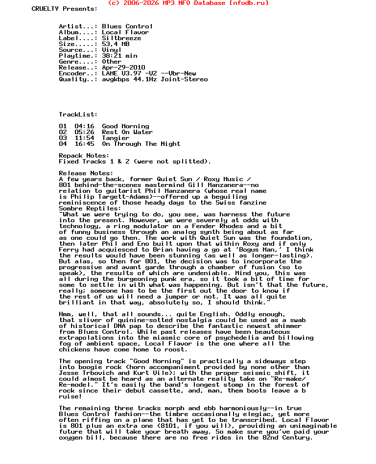 Blues_Control_-_Local_Flavor-REPACK-Vinyl-Siltbreeze-2009-CRUELTY