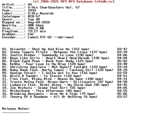 VA-X-Mix_Chartbusters_Vol._57-2010