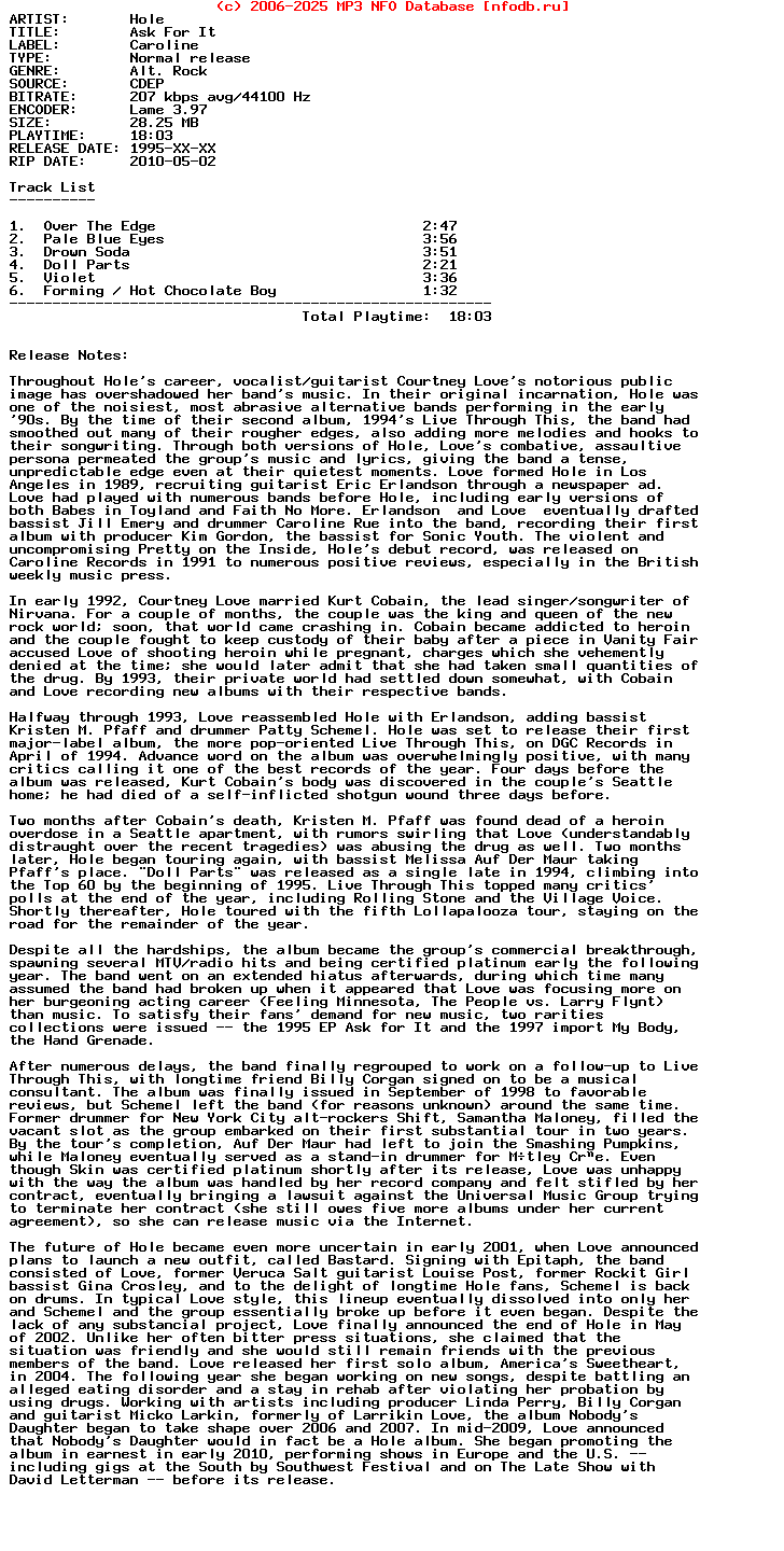 Hole-Ask_For_It-(CDEP)-1995-HiTS_iNT