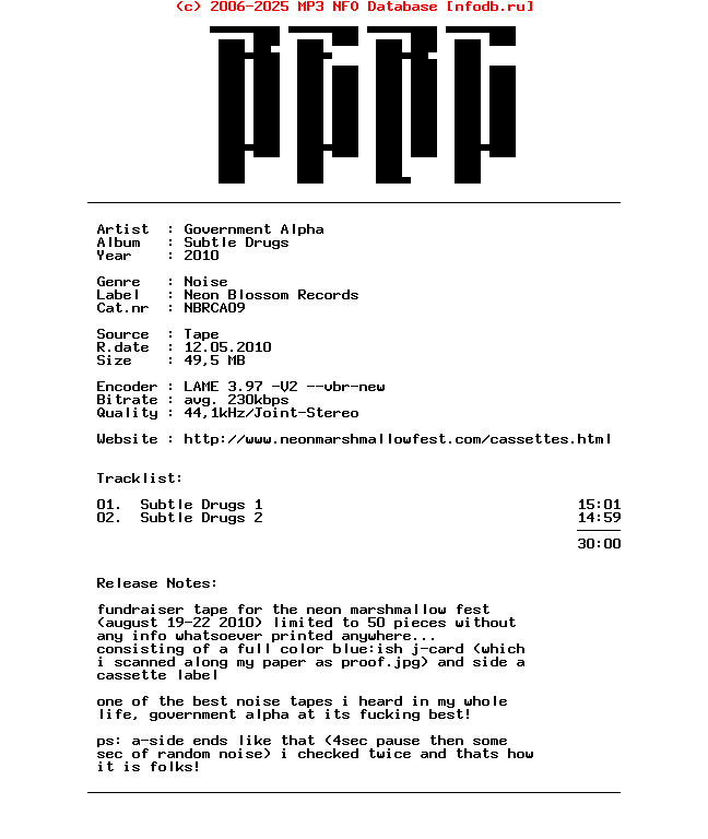 Government_Alpha-Subtle_Drugs-Tape-2010-BERC