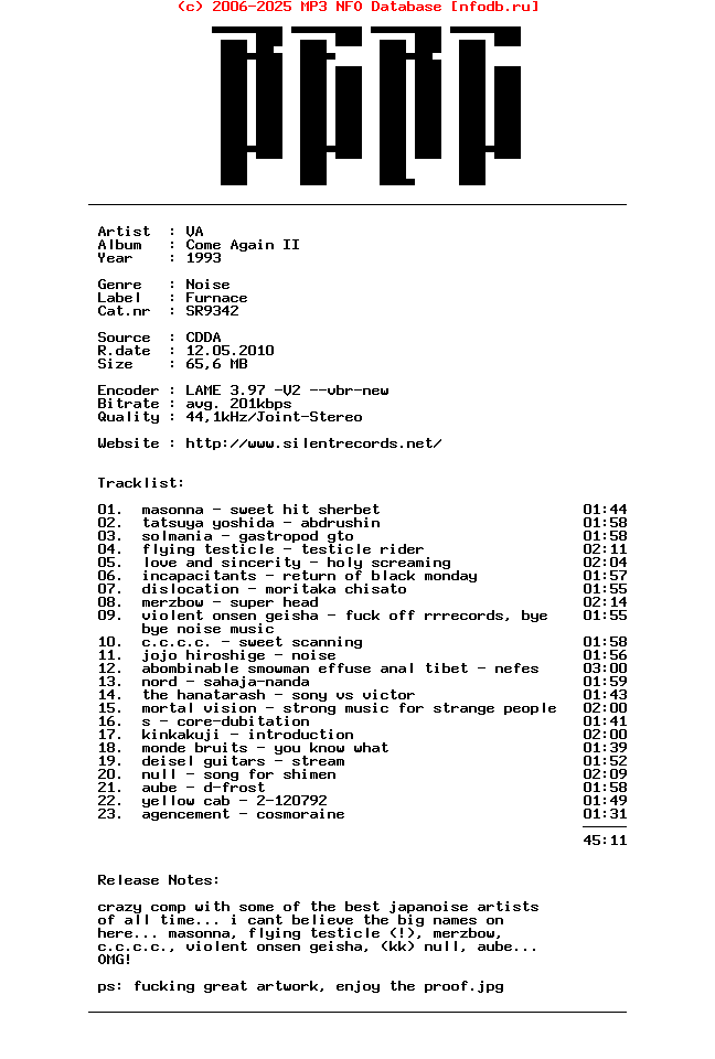 VA-Come_Again_Ii-1993-BERC
