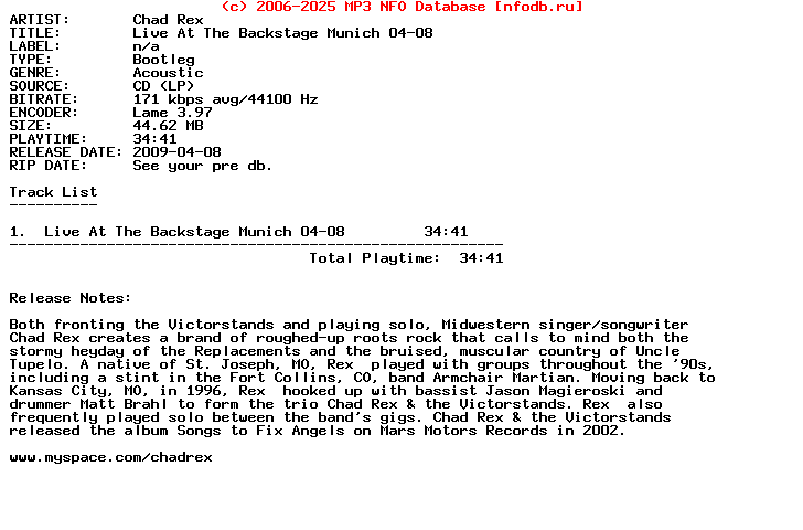 Chad_Rex-Live_At_The_Backstage_Munich_04-08-(BOOTLEG)-2009-Hits