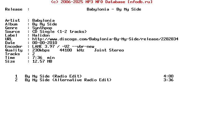 Babylonia-By_My_Side-Promo_CDS-2010