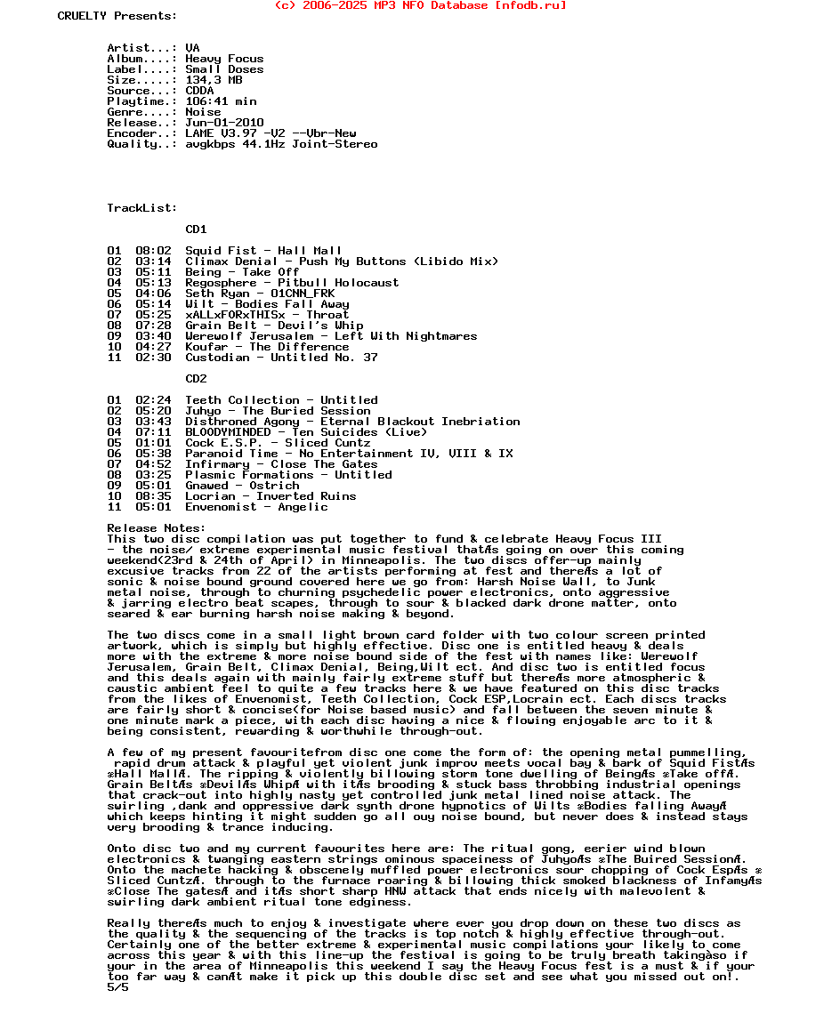 VA_-_Heavy_Focus-2CD-CDR-Small_Doses-2010-CRUELTY