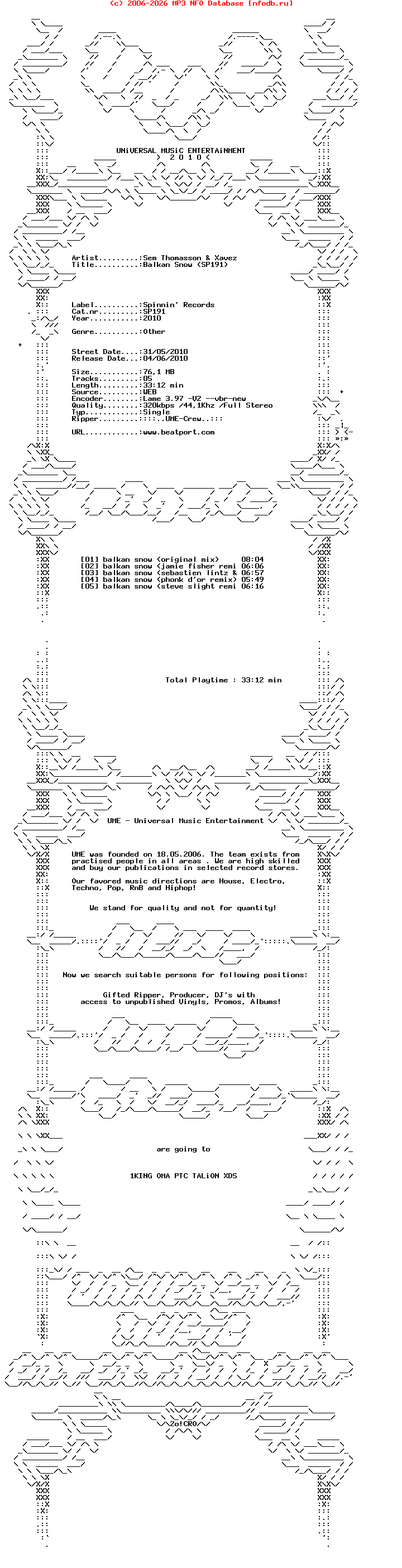 Sem_Thomasson_And_Xavez_-_Balkan_Snow-(SP191)-WEB-2010-UME
