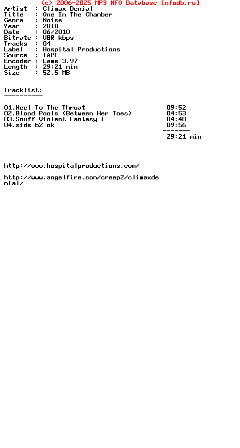 Climax_Denial-One_In_The_Chamber-2010