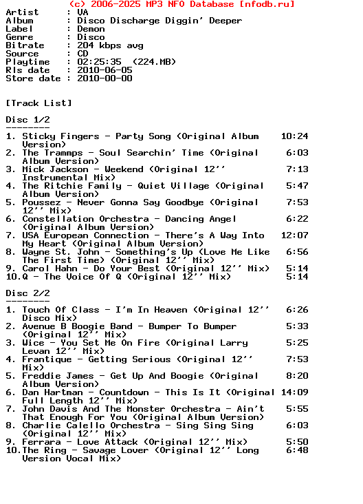 VA-Disco_Discharge_Diggin_Deeper-2CD-2010