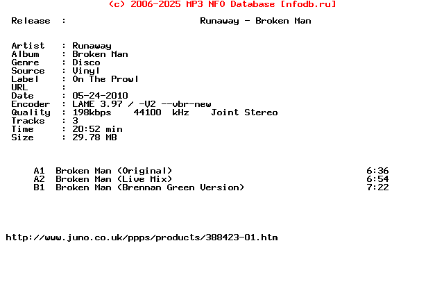 Runaway-Broken_Man-(OTP004)-Vinyl-2010