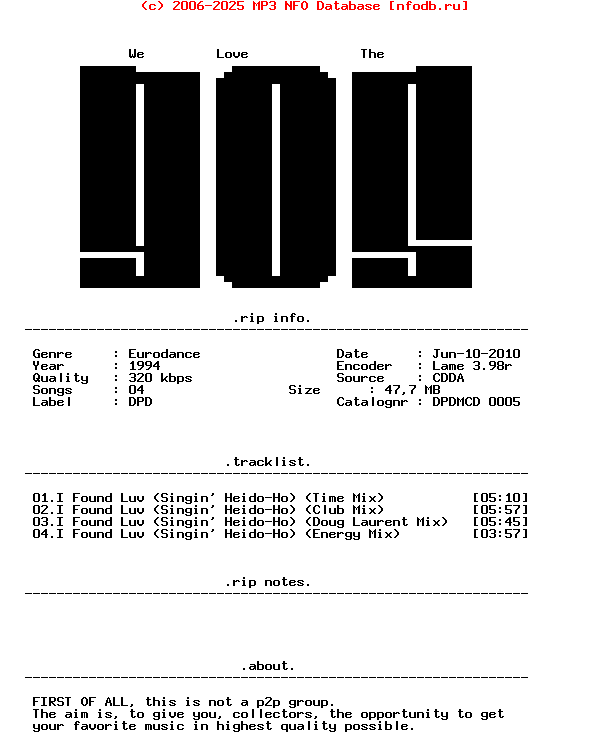 Taleesa-I_Found_Luv_(SINGIN_HEIDI_HO)-(DPDMCD_0005)-CDM-1994-WLTN_INT