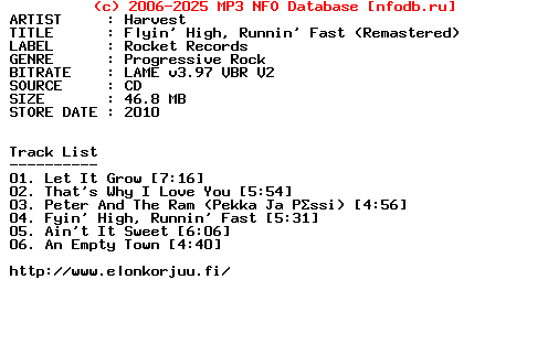 Harvest-Flyin_High_Runnin_Fast-Remastered-2010