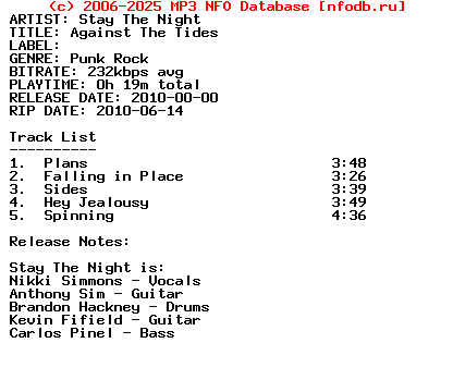 Stay_The_Night-Against_The_Tides-(EP)-2010